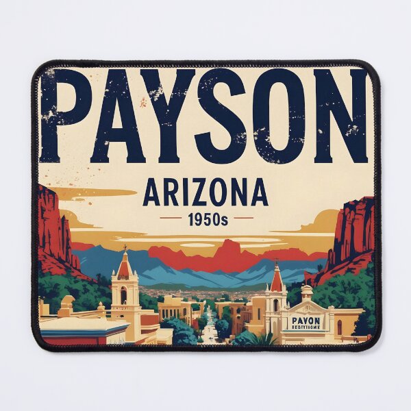 Item preview, Payson Arizona 1950s USA Vintage Travel Tourism designed and sold by TravelersGems.