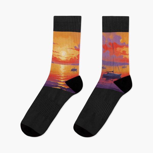 Item preview, sunset, yacht bay designed and sold by AVESARTICO.