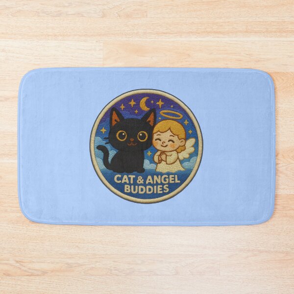 Item preview, Halloween Cat Angel Buddies Embroidery Patch Sticker designed and sold by Nuist25.