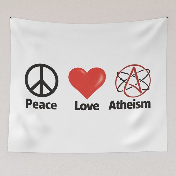 Item preview, Peace Love Atheism – Symbolic Minimalist Icons designed and sold by jelonkaa.