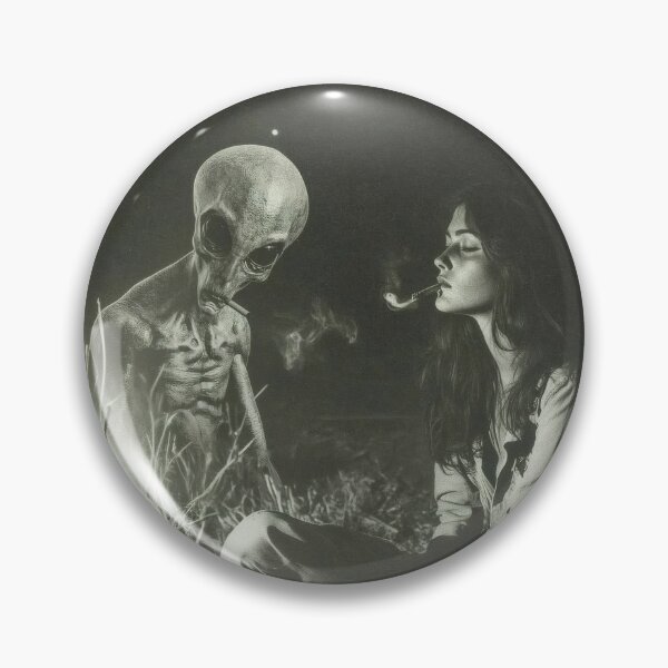 Item preview, Smoking with Aliens – Retro Sci-Fi Aesthetic designed and sold by Not Hugo.