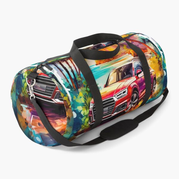 Item preview, Palm Trees And Vibrant City Lights Surround Modern Car designed and sold by RevUpDesign.