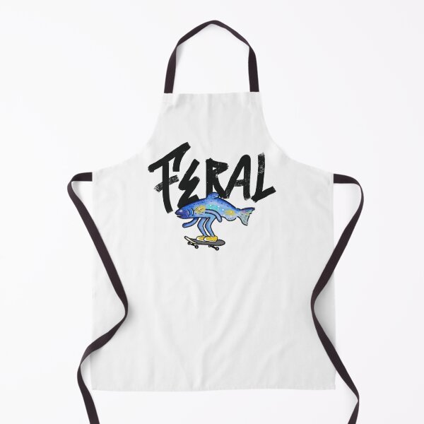 Item preview, Feral Streetwear Logo – Salmon dance on skateboard designed and sold by FERAL-th.