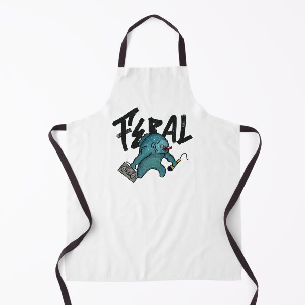 Item preview, Feral Streetwear Logo – Surreal Skate Fish Design Piranha designed and sold by FERAL-th.
