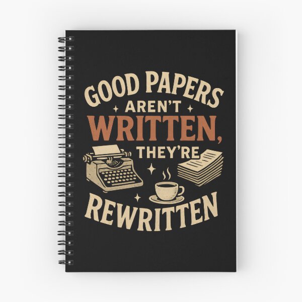 Item preview, Academic writing - Good Papers Aren't Written They're Rewritten designed and sold by DemureArtsy.