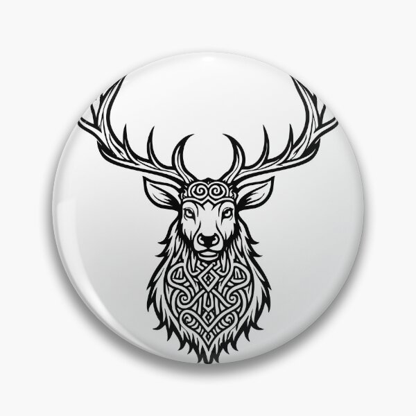 Item preview, Celtic Stag – Majestic Line Art Design designed and sold by Hans-Design.
