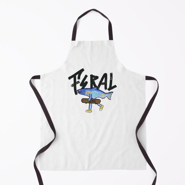 Item preview, Feral Streetwear Logo – Surreal Skate Fish Design Salmon designed and sold by FERAL-th.