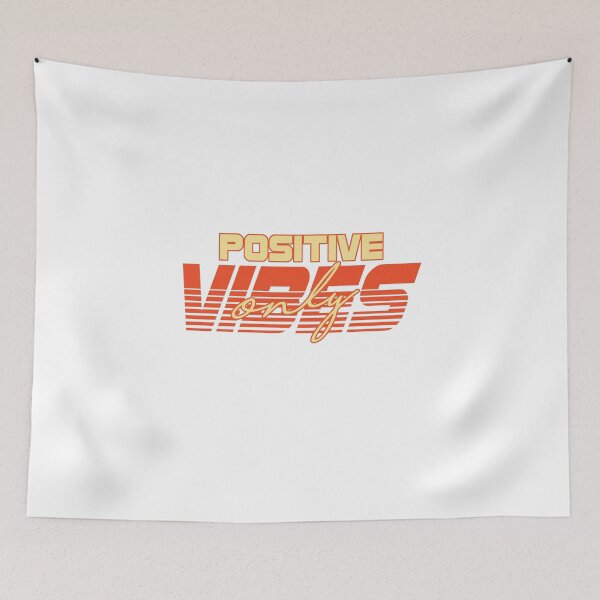 Item preview, Positive Vibes Only Retro Typography Design designed and sold by The secret storage room.