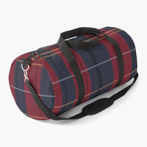 Item preview, Vintage Classic Autumn Plaid Pattern in Dard Red and Navy Blue designed and sold by Kozee.