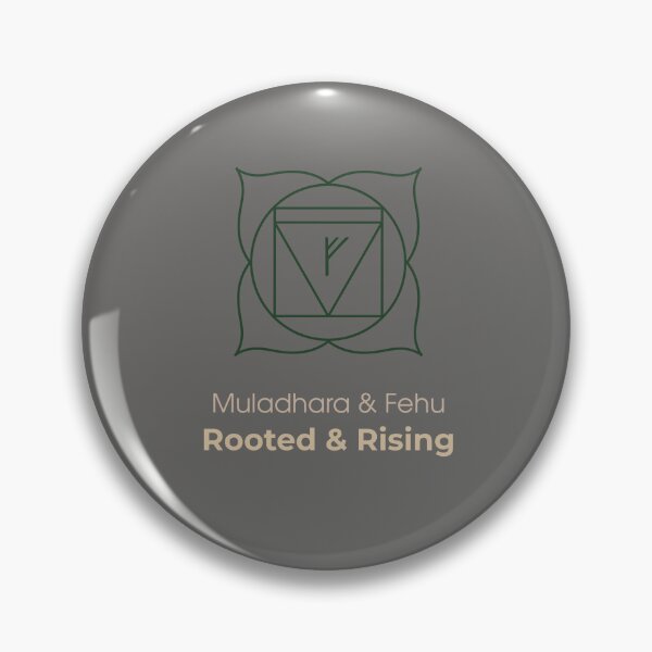 Item preview, Muladhara & Fehu T-Shirt - Rooted & Rising Spiritual Symbol designed and sold by CHAKRUNER.