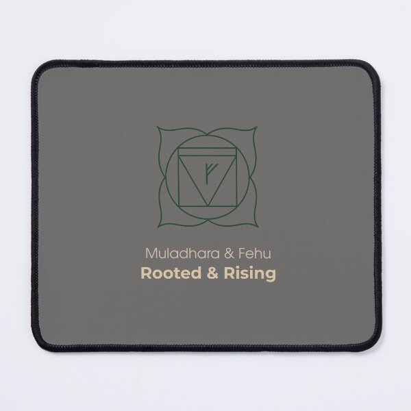 Item preview, Muladhara & Fehu T-Shirt - Rooted & Rising Spiritual Symbol designed and sold by CHAKRUNER.