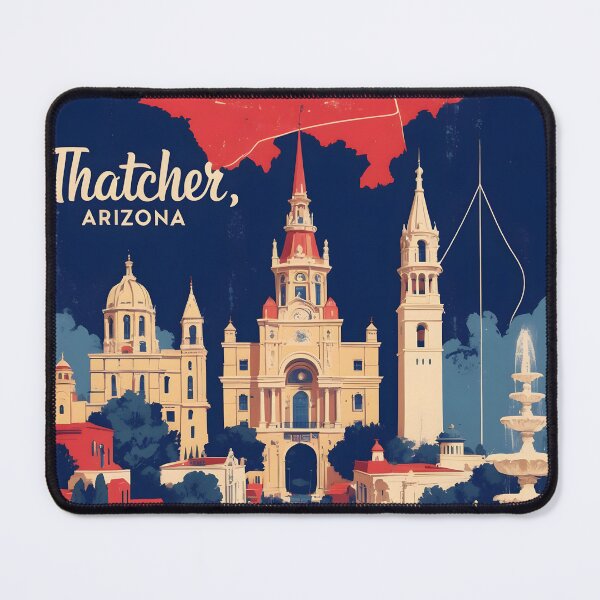 Item preview, Thatcher Arizona 1950s USA Vintage Travel Tourism designed and sold by TravelersGems.