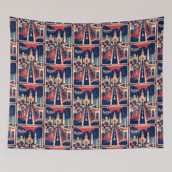 Item preview, Thatcher Arizona 1950s USA Vintage Travel Tourism designed and sold by TravelersGems.