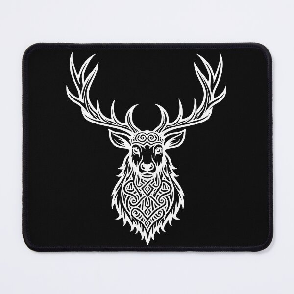 Item preview, Celtic Stag – Majestic Line Art Design white designed and sold by Hans-Design.