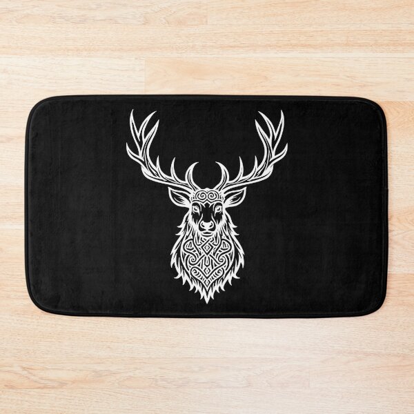 Item preview, Celtic Stag – Majestic Line Art Design white designed and sold by Hans-Design.