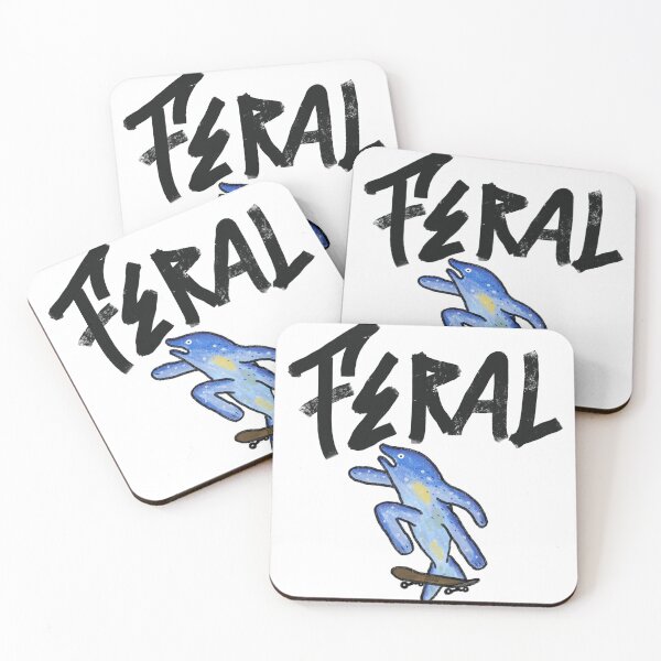 Item preview, Feral Streetwear Logo – Salmon ollie designed and sold by FERAL-th.