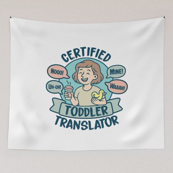 Item preview, Pastel Toddler Translator Mom Life Gift Shirt designed and sold by lxmag.