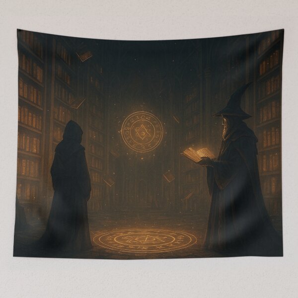 Item preview, Magicians Library Artwork designed and sold by Crazy Mammoth.