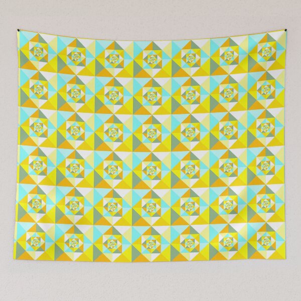 Item preview, Geometric Quilt (Scramble): Day/Beach/Summer designed and sold by SarahJosArt.