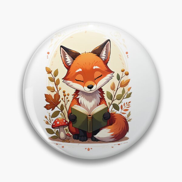 Item preview, Book Fox Cozy Fox Reading A Book designed and sold by LaughLine Design.