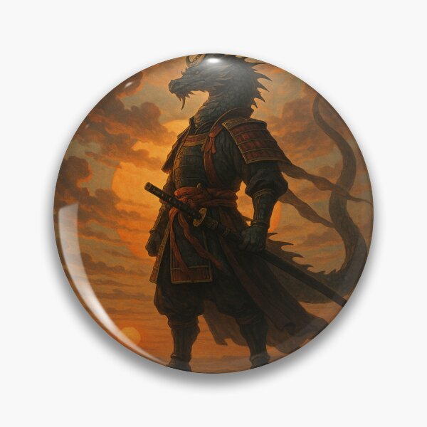 Item preview, Samurai Dragon at Sunset designed and sold by Enchanting Art Vista.