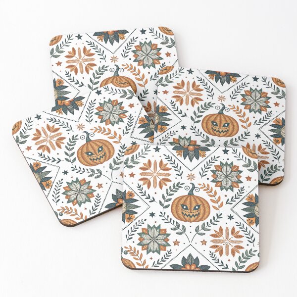 Item preview, Folk Floral Halloween Fillers designed and sold by Shuga-Design.