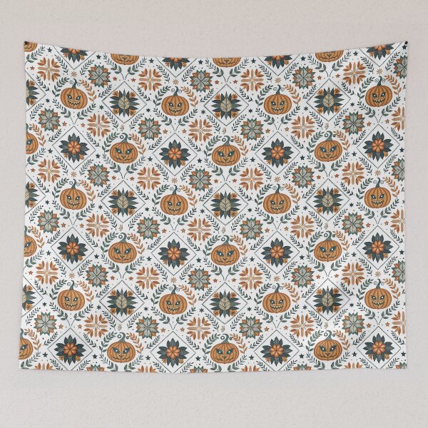 Item preview, Folk Floral Halloween Fillers designed and sold by Shuga-Design.