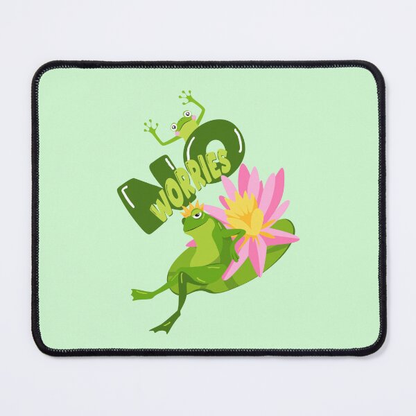 Item preview, No Worries Funny Frog Quote Humor Art designed and sold by ArtsyExplorer.