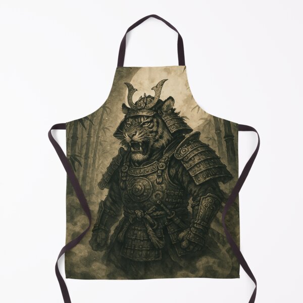 Item preview, Tiger Samurai in Bamboo Forest designed and sold by Enchanting Art Vista.