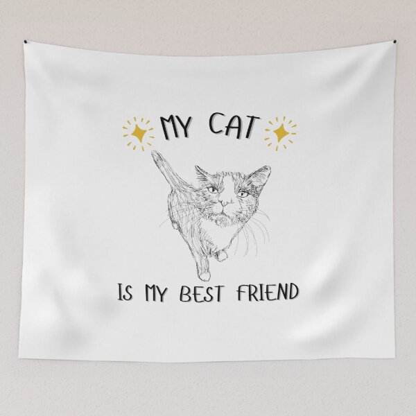Item preview, My Cat Is My Best Friend designed and sold by Viikis.