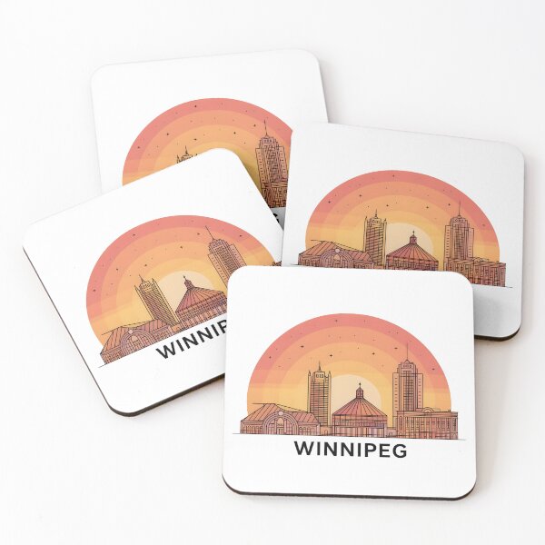 Item preview, Winnipeg Skyline – Minimalist Earthy Travel Souvenir Design designed and sold by Paper Drip.