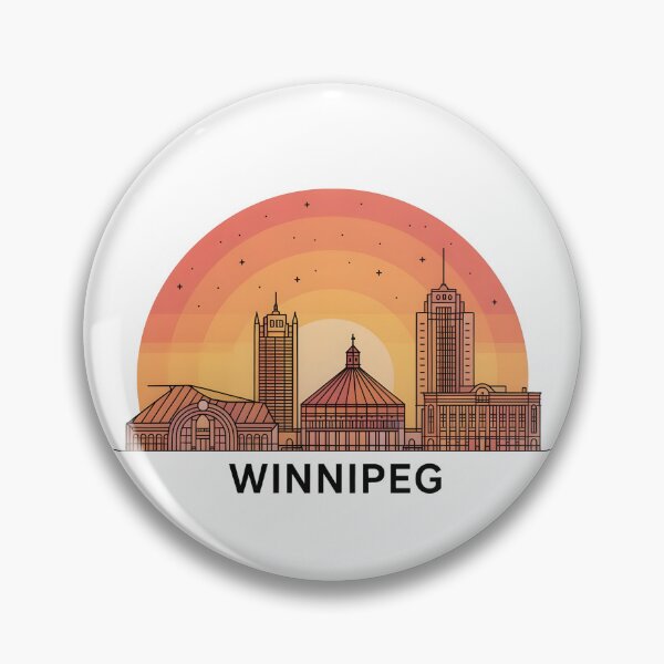 Item preview, Winnipeg Skyline – Minimalist Earthy Travel Souvenir Design designed and sold by Paper Drip.
