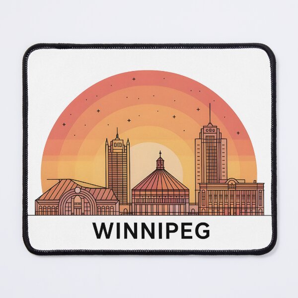 Item preview, Winnipeg Skyline – Minimalist Earthy Travel Souvenir Design designed and sold by Paper Drip.