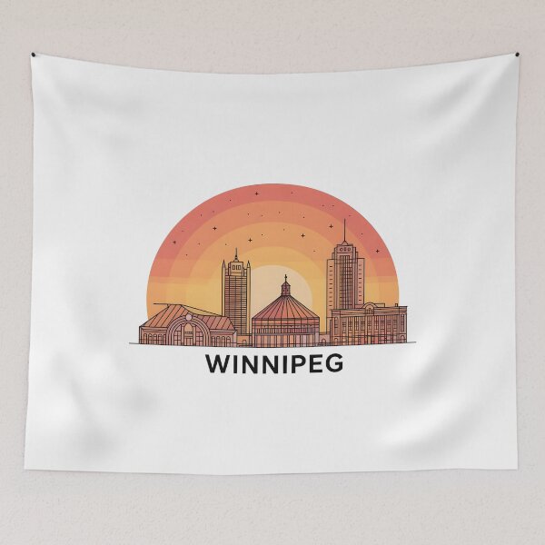 Item preview, Winnipeg Skyline – Minimalist Earthy Travel Souvenir Design designed and sold by Paper Drip.