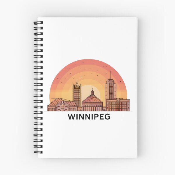 Item preview, Winnipeg Skyline – Minimalist Earthy Travel Souvenir Design designed and sold by Paper Drip.