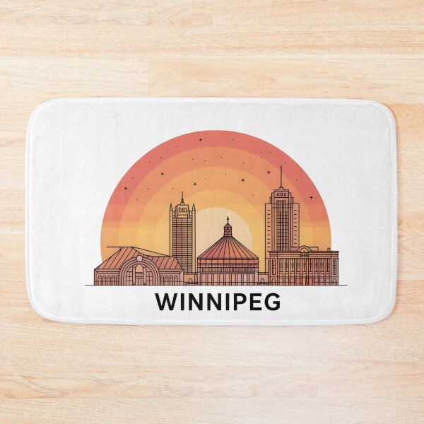 Item preview, Winnipeg Skyline – Minimalist Earthy Travel Souvenir Design designed and sold by Paper Drip.