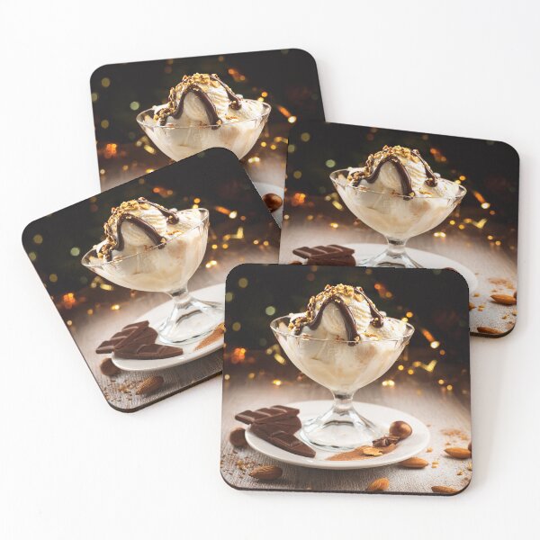 Item preview, Delicious ice cream with nuts and chocolate designed and sold by Photopat.