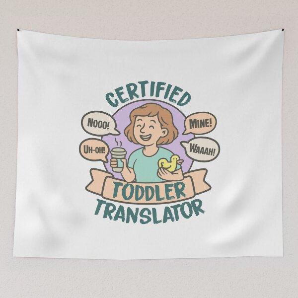 Item preview, Pastel Toddler Translator Mom Life Shirt designed and sold by lxmag.