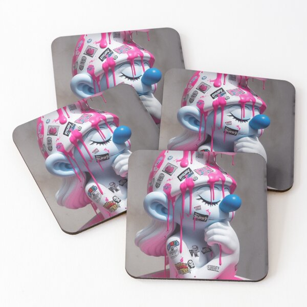 Item preview, "Xmurfaced & Stickered: Blue-tiful Chaos in a Hat!" designed and sold by Print Fiction.