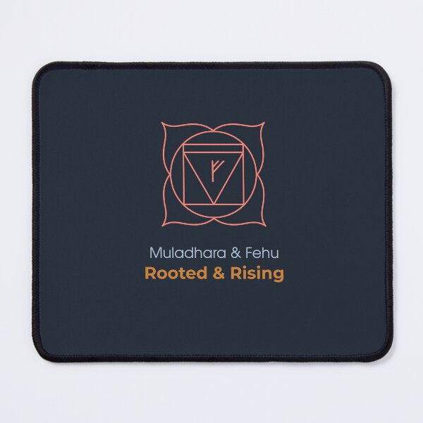 Item preview, Muladhara & Fehu T-Shirt - Rooted & Rising Spiritual Symbol designed and sold by CHAKRUNER.