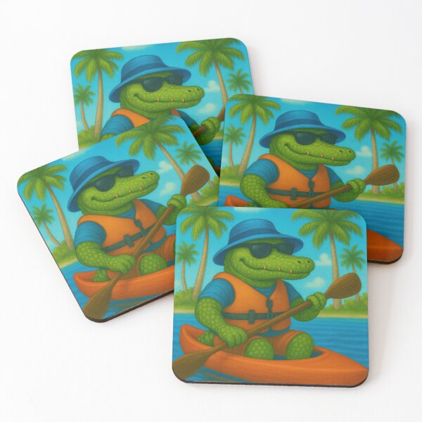 Item preview, Croc goes Kayaking designed and sold by Animalistics.