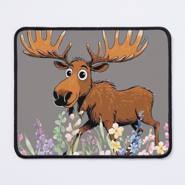 Item preview, moose in the meadow designed and sold by AVESARTICO.