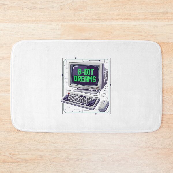 Item preview, 8-Bit Dreams on Retro Computer Setup designed and sold by Ink And Art.