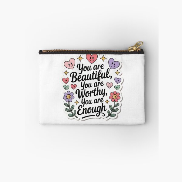 Item preview, you are beautiful you are worthy you are enough designed and sold by Mateusz Majcherek.