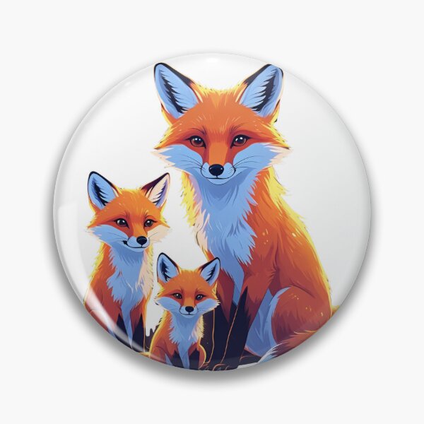Item preview, Fox Family – Whimsical Woodland Animal Illustration designed and sold by NeonBeast Studio.