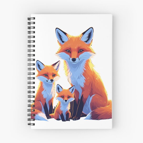 Item preview, Fox Family – Whimsical Woodland Animal Illustration designed and sold by NeonBeast Studio.