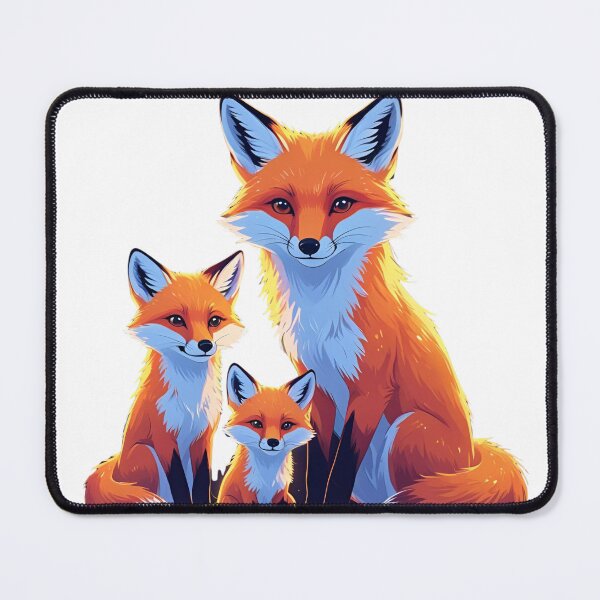 Item preview, Fox Family – Whimsical Woodland Animal Illustration designed and sold by NeonBeast Studio.