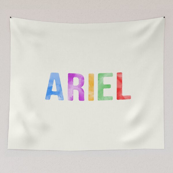 Item preview, Ariel Name Bright Colors designed and sold by Jeallan Designs.