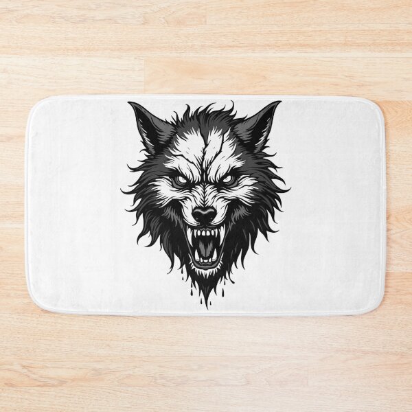 Item preview, Aggressive Wolf Head – Threatening Wolf Head designed and sold by Hans-Design.