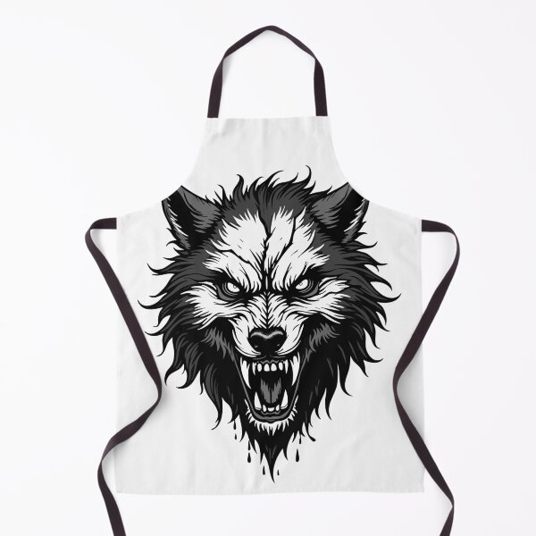 Item preview, Aggressive Wolf Head – Threatening Wolf Head designed and sold by Hans-Design.